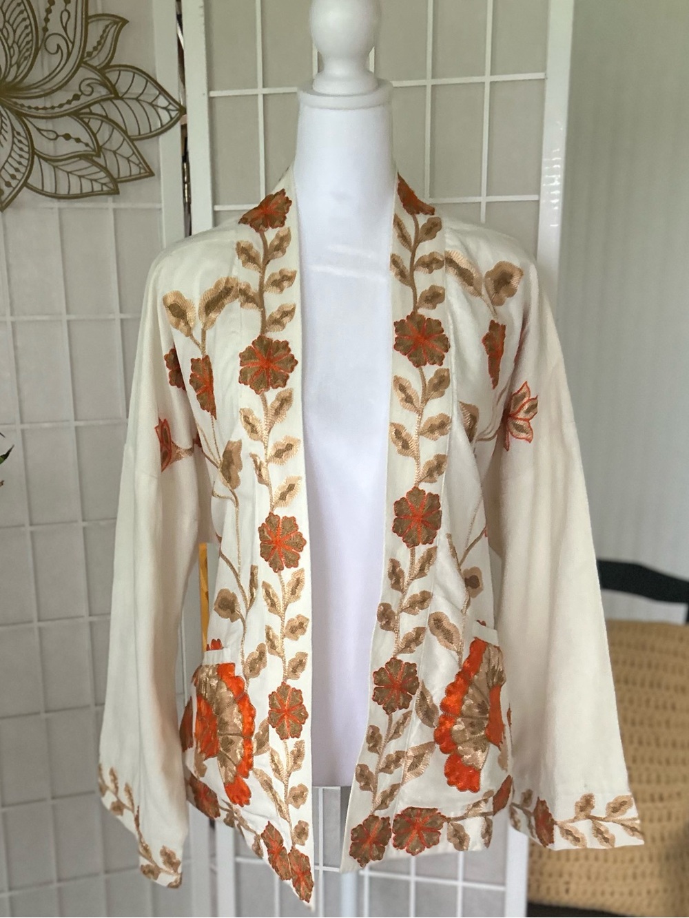 🌿✨ POL Embroidered Oversized Jacket | Size Medium | NWOT | Boho Statement Piece